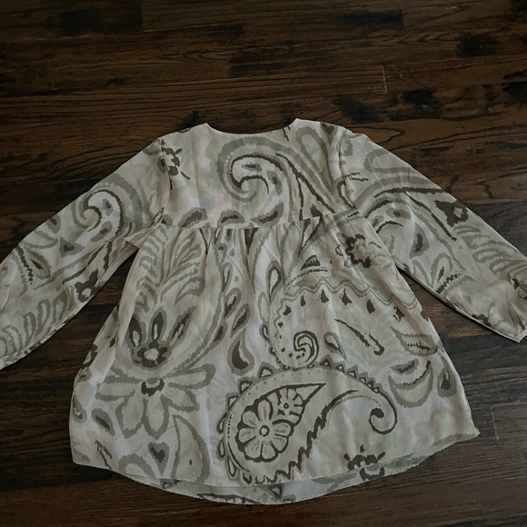 Lucky Brand floral peasant blouse size XS - Picture 2 of 5